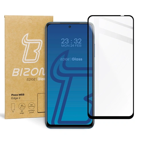 Kup Szkło hartowane Bizon Glass Edge 2 do Poco M5s czarne - BIZ2137 - {ean13} - Sklep Home Screen