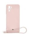 Etui Bizon Case Silicone Sq do Xiaomi Poco M5S / Redmi Note 10/10S jasnoróżowe
