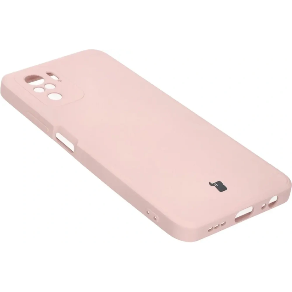 Etui Bizon Case Silicone Sq do Xiaomi Poco M5S / Redmi Note 10/10S jasnoróżowe