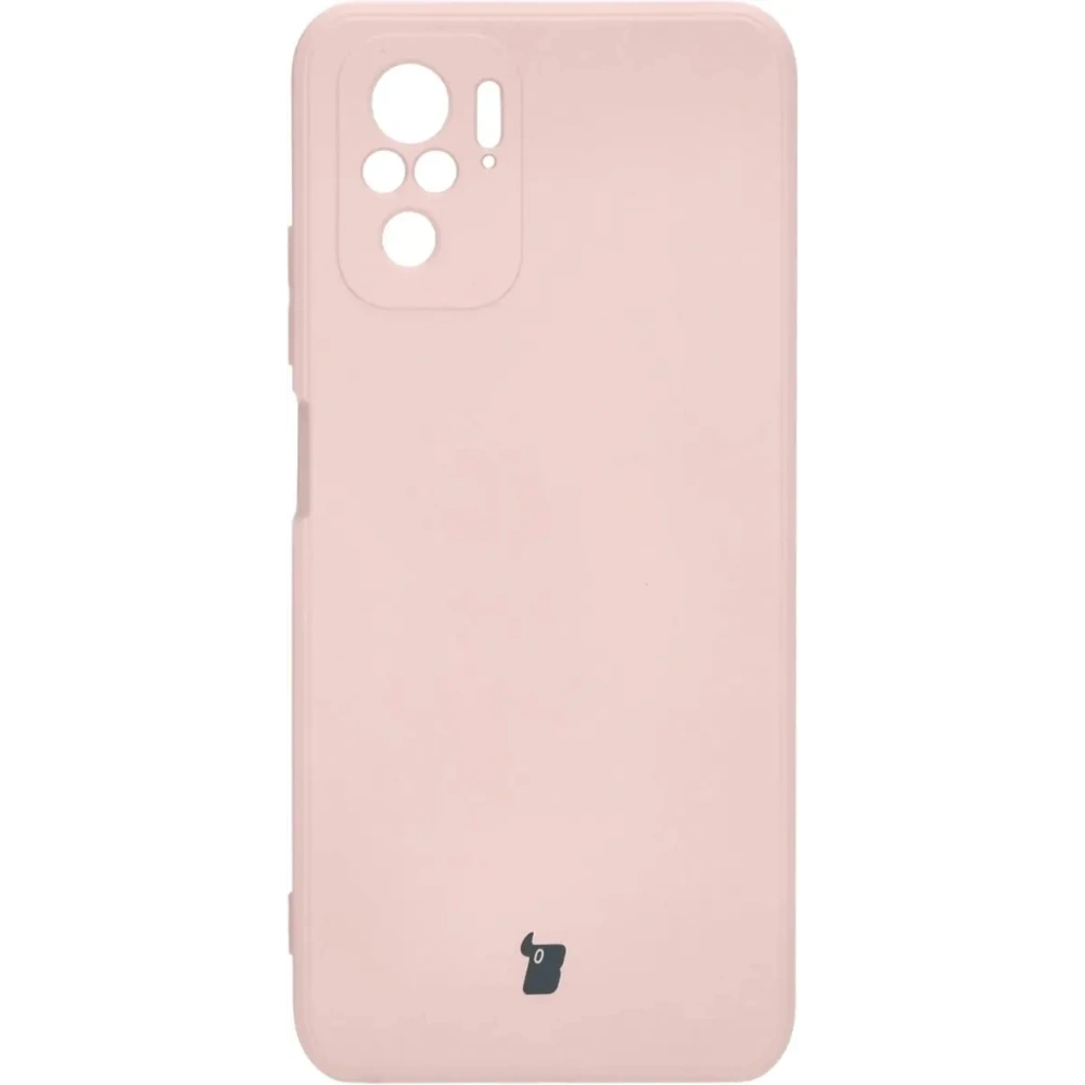 Etui Bizon Case Silicone Sq do Xiaomi Poco M5S / Redmi Note 10/10S jasnoróżowe