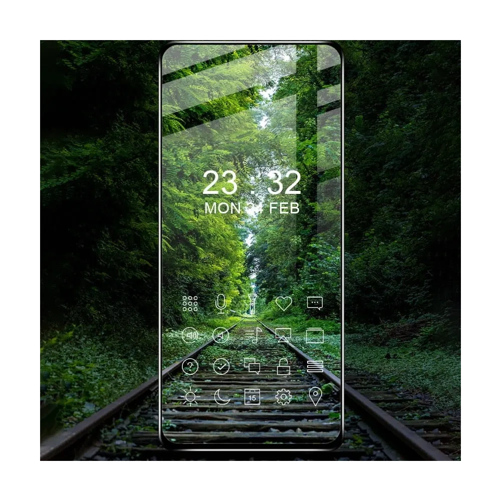 Szkło hartowane Bizon Glass Edge - [2 PACK] + ochrona na obiektyw Xiaomi Poco X3 / NFC / PRO czarne