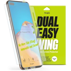 2x Huawei P40 film - Ringke Dual Easy Wing - Home Screen