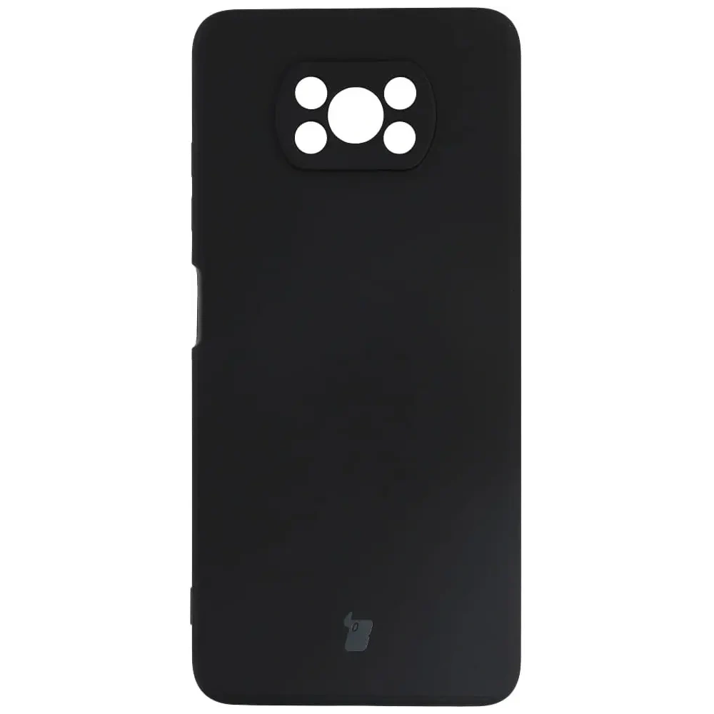 Etui Bizon Case Silicone do Xiaomi Poco X3 / NFC / Pro czarne