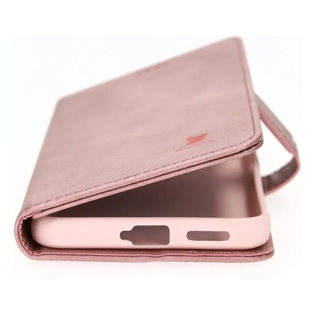Etui Bizon Case Wallet do Xiaomi Poco X4 GT jasnoróżowe