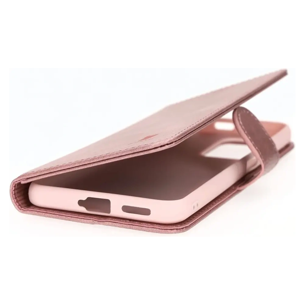 Etui Bizon Case Wallet do Xiaomi Poco X4 GT jasnoróżowe