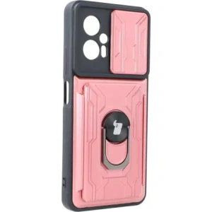 Kup Bizon Case Camshield Card Slot Ring Xiaomi Poco X4 GT roz deschis - BIZ2156 - {ean13} - Sklep Home Screen