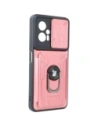 Bizon Case Camshield Card Slot Ring Xiaomi Poco X4 GT light pink