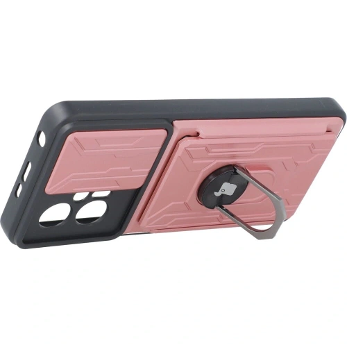 Kup Bizon Case Camshield Card Slot Ring Xiaomi Poco X4 GT roz deschis - BIZ2156 - {ean13} - Sklep Home Screen