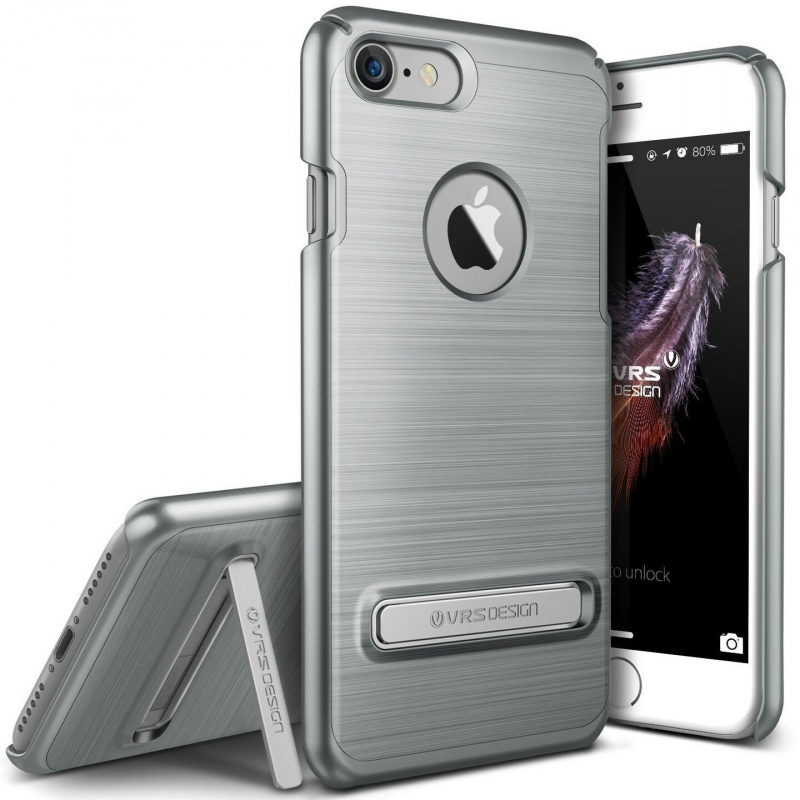 Etui VRS Design Simpli Lite iPhone 7 Steel Silver