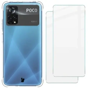 Kup Bizon Case Clear Pack Hülle + 2x Bildschirmglas Xiaomi Poco X4 Pro 5G klar - BIZ2162 - {ean13} - Sklep Home Screen