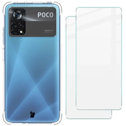 Kup Etui + 2x szkło na ekran Bizon Case Clear Pack Xiaomi Poco X4 Pro 5G przezroczyste - BIZ2162 - {ean13} - Sklep Home Screen