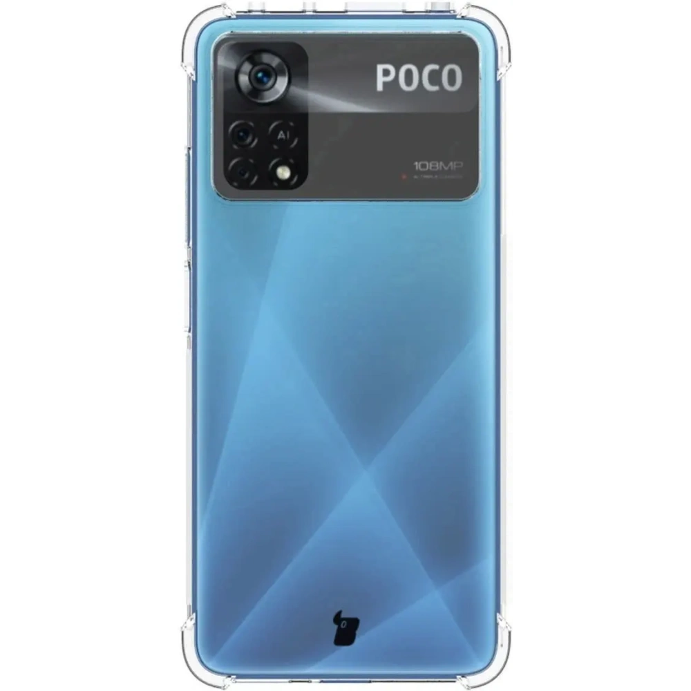 Etui + 2x szkło na ekran Bizon Case Clear Pack Xiaomi Poco X4 Pro 5G przezroczyste