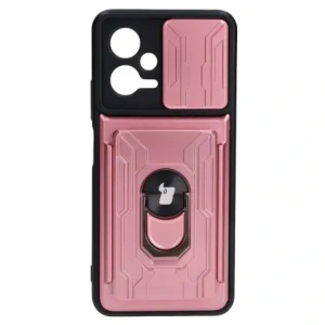 Kup Bizon Case Camshield Kártyahely Gyűrű Xiaomi POCO X5 világos rózsaszín - BIZ2164 - {ean13} - Sklep Home Screen