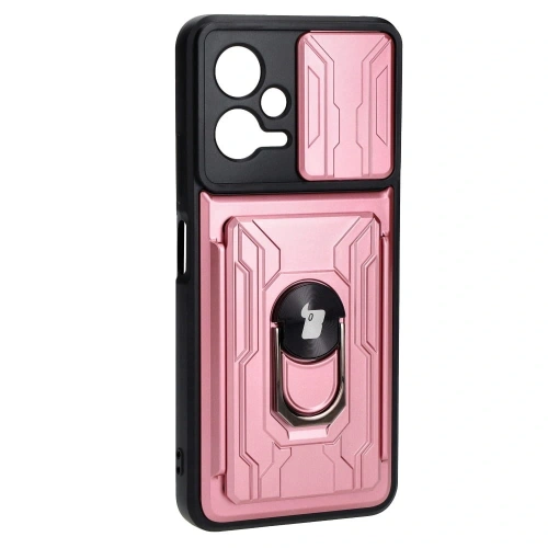 Kup Bizon Case Camshield Card Slot Ring Xiaomi POCO X5 roz deschis - BIZ2164 - {ean13} - Sklep Home Screen