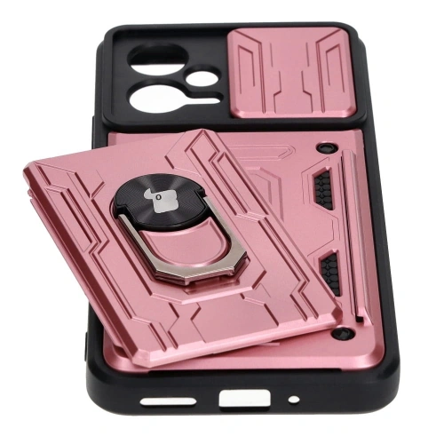 Kup Bizon Case Camshield Card Slot Ring Xiaomi POCO X5 roz deschis - BIZ2164 - {ean13} - Sklep Home Screen