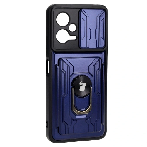 Kup Bizon Case Camshield Kártya Slot Gyűrű Xiaomi POCO X5 sötétkék - BIZ2166 - {ean13} - Sklep Home Screen