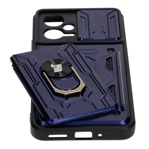 Kup Bizon Case Camshield Kártya Slot Gyűrű Xiaomi POCO X5 sötétkék - BIZ2166 - {ean13} - Sklep Home Screen
