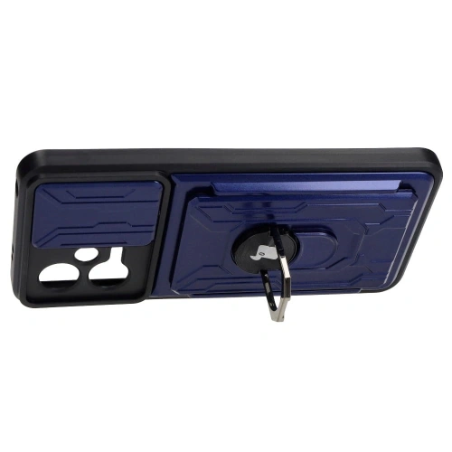 Kup Bizon Case Camshield Kártya Slot Gyűrű Xiaomi POCO X5 sötétkék - BIZ2166 - {ean13} - Sklep Home Screen