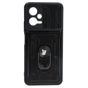 Kup Bizon Case Camshield Kártyahely Gyűrű Xiaomi POCO X5 fekete - BIZ2167 - {ean13} - Sklep Home Screen