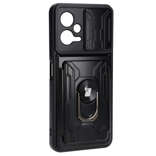Kup Etui Bizon Case Camshield Card Slot Ring do Xiaomi POCO X5 czarne - BIZ2167 - {ean13} - Sklep Home Screen