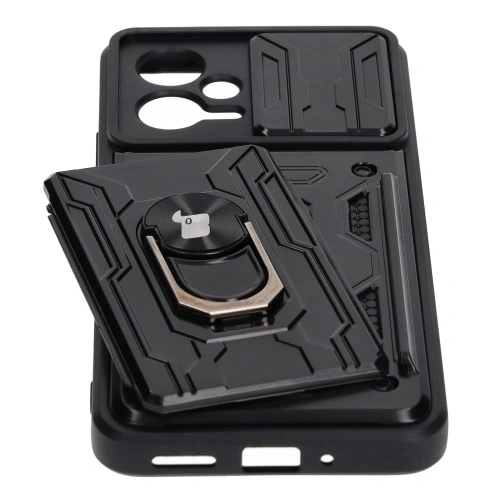 Kup Etui Bizon Case Camshield Card Slot Ring do Xiaomi POCO X5 czarne - BIZ2167 - {ean13} - Sklep Home Screen