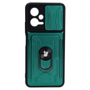 Bizon Case Camshield Card Slot Ring Xiaomi POCO X5 green