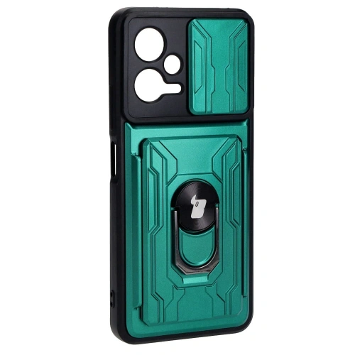 Kup Bizon Case Camshield Kartensteckplatz Ring Xiaomi POCO X5 grün - BIZ2168 - {ean13} - Sklep Home Screen