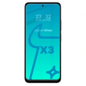3x Displayschutzglas + klares Glas für die Kamera BIZON Clear 2 für Poco X5
