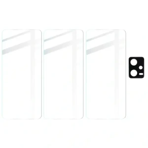 Kup 3x Sticlă pentru ecran + sticlă clară pentru cameră BIZON Clear 2 pentru Poco X5 - BIZ2169 - {ean13} - Sklep Home Screen