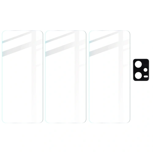 Kup 3x Sticlă pentru ecran + sticlă clară pentru cameră BIZON Clear 2 pentru Poco X5 - BIZ2169 - {ean13} - Sklep Home Screen