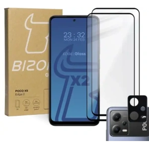 Kup 2x üveg a kijelzőhöz + üveg a kamerához BIZON Edge 2 Poco X5-hoz - BIZ2171 - {ean13} - Sklep Home Screen