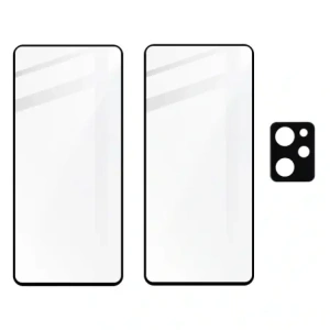 Kup 2x Sticlă de protecție + sticlă pentru cameră BIZON Edge 2 pentru Poco X5 Pro - BIZ2175 - {ean13} - Sklep Home Screen