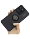 Bizon Case Hybrid Ring Xiaomi Poco X5 Pro smoky with a black frame