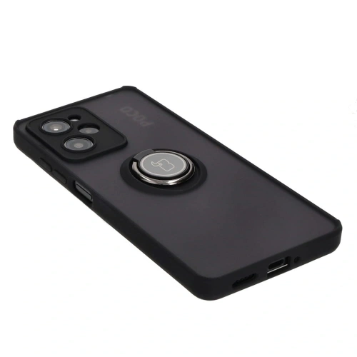 Kup Etui s úchytem na prst Bizon Case Hybrid Ring pro Xiaomi Poco X5 Pro kouřové s černým rámečkem - BIZ2176 - {ean13} - Sklep Home Screen