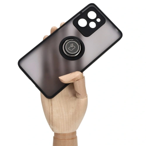 Kup Bizon Case Hybrid Ring Xiaomi Poco X5 Pro fumurie cu un cadru negru - BIZ2176 - {ean13} - Sklep Home Screen