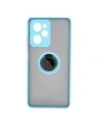 Buy Bizon Case Hybrid Ring Xiaomi Poco X5 Pro smoky with a light blue frame - BIZ2177 - {ean13} - Home Screen Store Europe