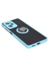 Buy Bizon Case Hybrid Ring Xiaomi Poco X5 Pro smoky with a light blue frame - BIZ2177 - {ean13} - Home Screen Store Europe