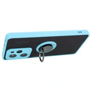 Kup Etui z uchwytem na palec Bizon Case Hybrid Ring do Xiaomi Poco X5 Pro przydymione z jasnoniebieską ramką - BIZ2177 - {ean13} - Sklep Home Screen
