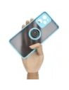 Buy Bizon Case Hybrid Ring Xiaomi Poco X5 Pro smoky with a light blue frame - BIZ2177 - {ean13} - Home Screen Store Europe