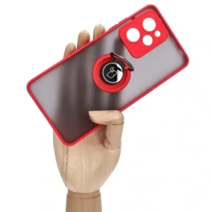 Kup Etui z uchwytem na palec Bizon Case Hybrid Ring do Xiaomi Poco X5 Pro przydymione z jasnoniebieską ramką - BIZ2177 - {ean13} - Sklep Home Screen