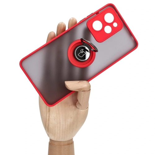 Kup Bizon Case Hybrid Ring Xiaomi Poco X5 Pro rauchig mit einem hellblauen Rahmen - BIZ2177 - {ean13} - Sklep Home Screen