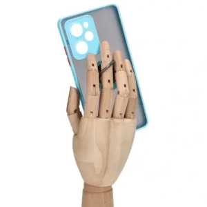 Kup Etui z uchwytem na palec Bizon Case Hybrid Ring do Xiaomi Poco X5 Pro przydymione z jasnoniebieską ramką - BIZ2177 - {ean13} - Sklep Home Screen