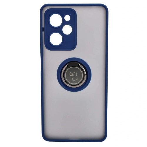 Kup Etui s úchopem na prst Bizon Case Hybrid Ring do Xiaomi Poco X5 Pro kouřové s modrým rámem - BIZ2178 - {ean13} - Sklep Home Screen