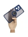 Kup Etui s úchopem na prst Bizon Case Hybrid Ring do Xiaomi Poco X5 Pro kouřové s modrým rámem - BIZ2178 - {ean13} - Sklep Home Screen