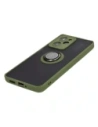 Buy Bizon Case Hybrid Ring Xiaomi Poco X5 Pro smoky with a green frame - BIZ2179 - {ean13} - Home Screen Store Europe