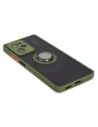Buy Bizon Case Hybrid Ring Xiaomi Poco X5 Pro smoky with a green frame - BIZ2179 - {ean13} - Home Screen Store Europe
