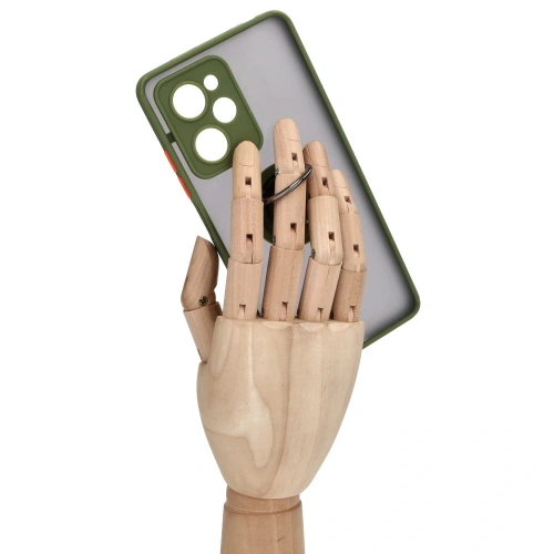 Kup Etui z uchwytem na palec Bizon Case Hybrid Ring do Xiaomi Poco X5 Pro przydymione z zieloną ramką - BIZ2179 - {ean13} - Sklep Home Screen