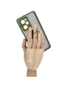 Buy Bizon Case Hybrid Ring Xiaomi Poco X5 Pro smoky with a green frame - BIZ2179 - {ean13} - Home Screen Store Europe