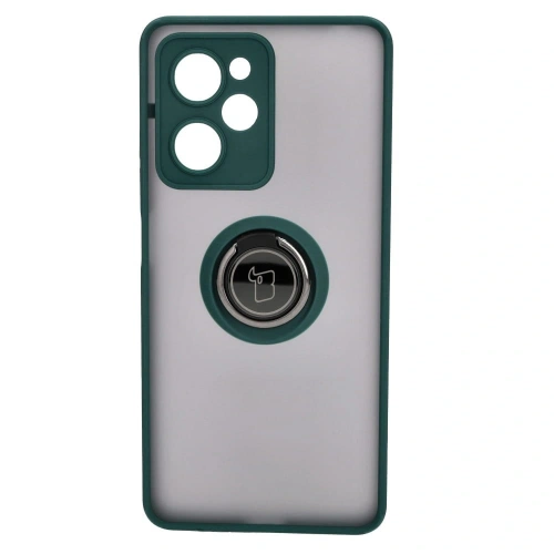 Kup Bizon Case Hybrid Ring Xiaomi Poco X5 Pro rauchig mit einem dunkelgrünen Rahmen - BIZ2180 - {ean13} - Sklep Home Screen