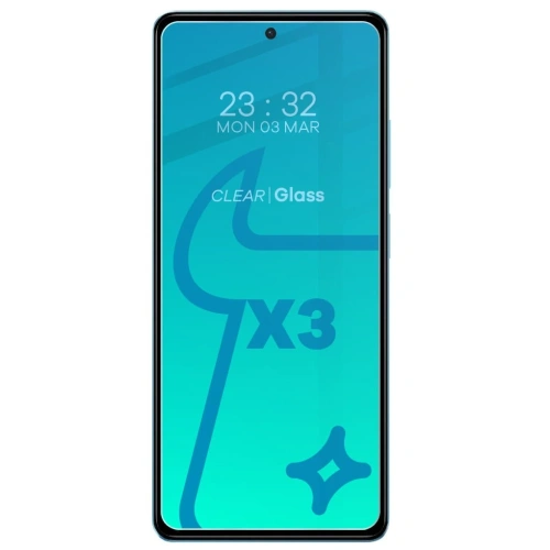 Kup 3x Glas für den Bildschirm + Glas für die Kamera BIZON Clear 2 für Poco X5 Pro - BIZ2181 - {ean13} - Sklep Home Screen